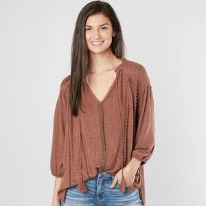 Miss Me Oversized Fleece Top SMALL